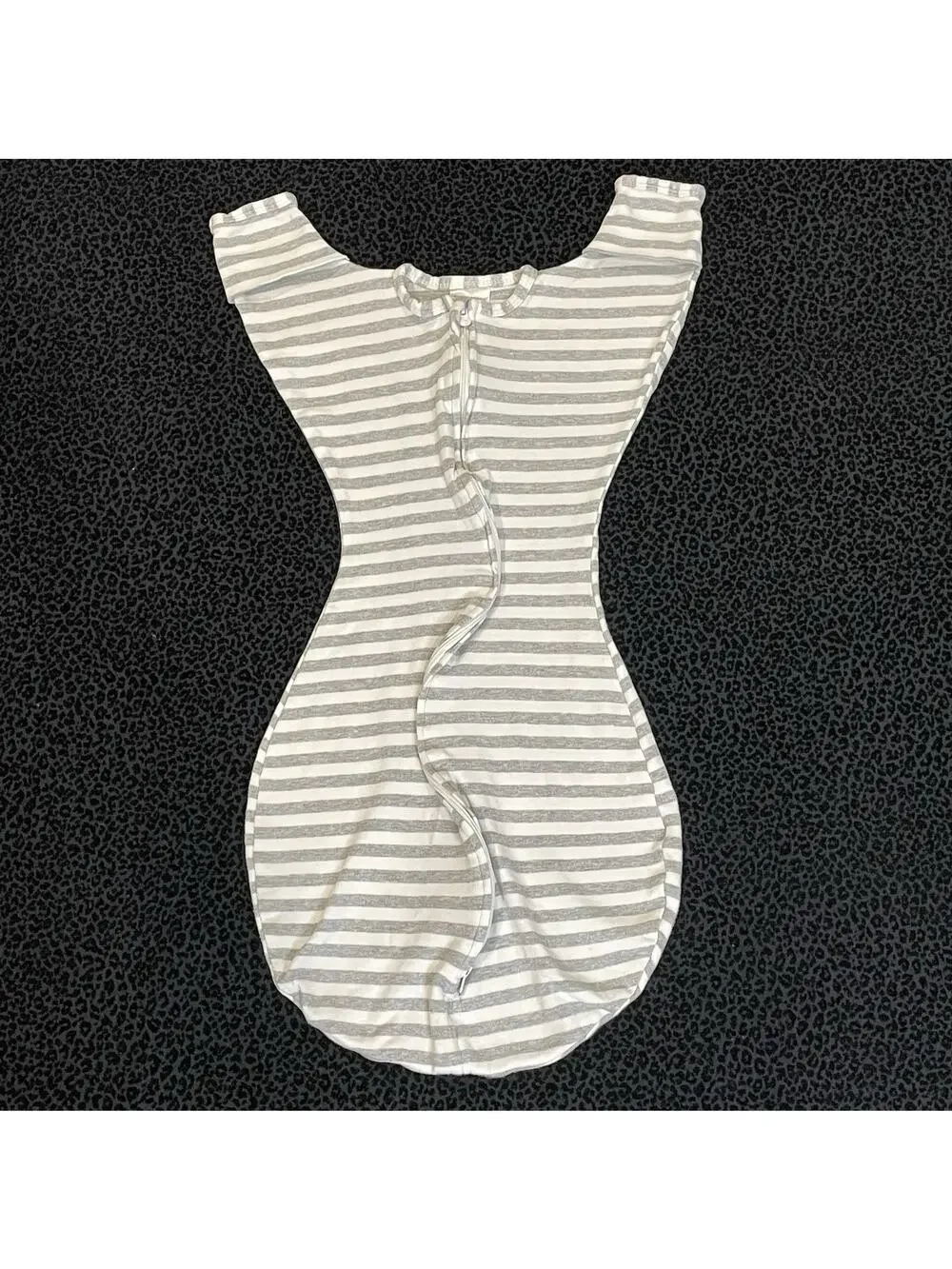 Swaddle Designs Transitional Swaddle Sack Medium 3-6 Months Cotton Grey White